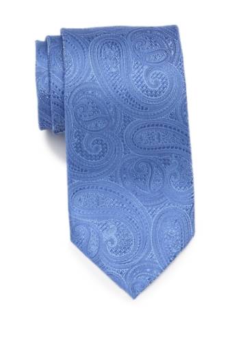Accesorii barbati michael michael kors paisley textured silk tie cornflower blue
