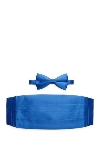 Accesorii barbati michelson\'s silk satin bow tie cummerbund blue