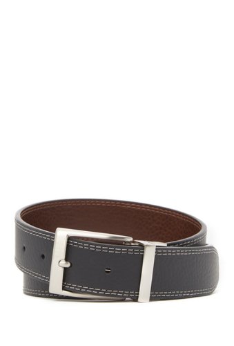 Accesorii barbati nike reversible leather edge stitch belt black brown