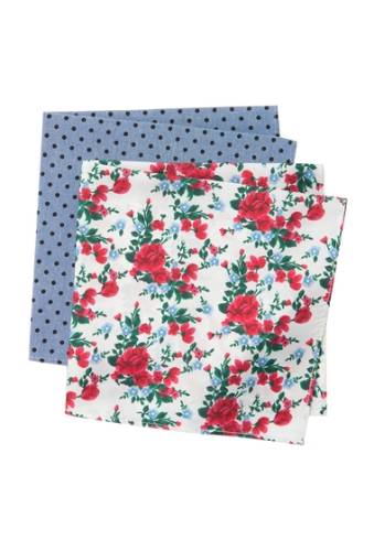 Accesorii barbati nordstrom rack arthur floral dot pocket squares - pack of 2 blue