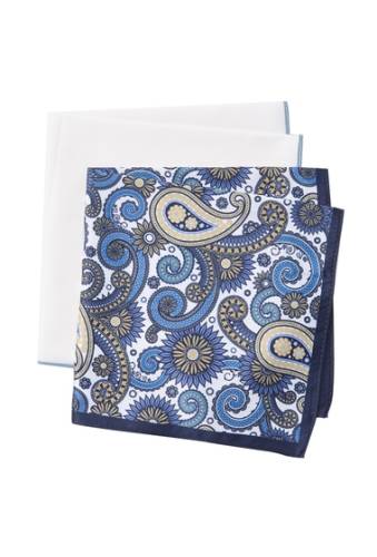 Accesorii barbati nordstrom rack silas paisley solid pocket squares - pack of 2 white