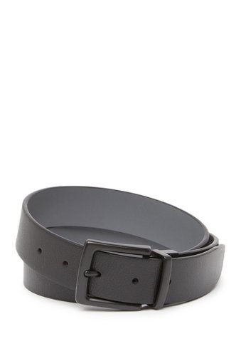 Accesorii barbati original penguin gunmetal matte leather belt blk20