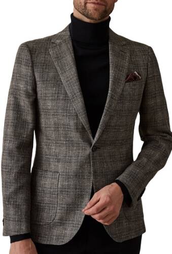 Accesorii barbati reiss glade notch collar single button jacket grey