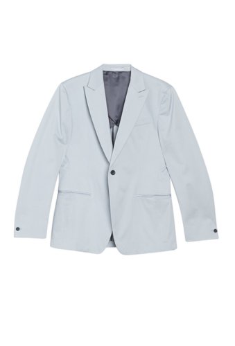 Accesorii barbati reiss soul notch collar single button slim fit jacket fit not soft blue
