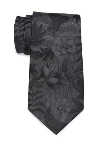 Accesorii barbati savile row co vienna metallic silk blend floral tie charcoal