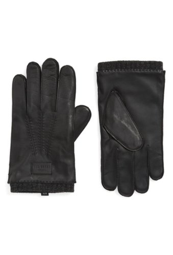 Accesorii barbati ted baker london blokey leather gloves black