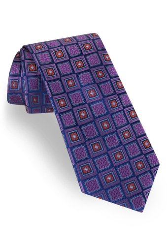 Accesorii barbati ted baker london geometric silk tie purple
