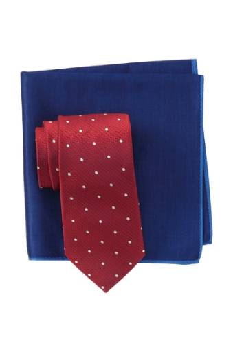 Accesorii barbati ted baker london textured dot tie pocket square set red