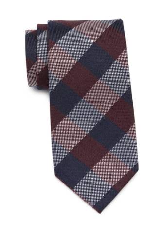 Accesorii barbati tommy hilfiger large textured check tie red