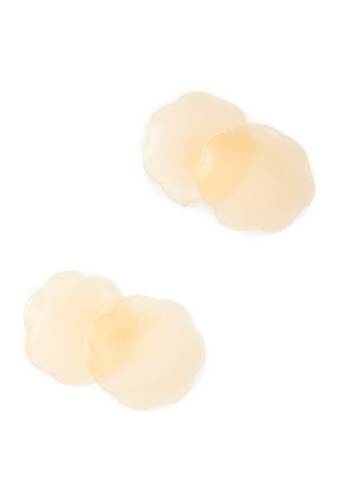 Accesorii femei brazabra silicone gel petals cocoa - 2 pack beige