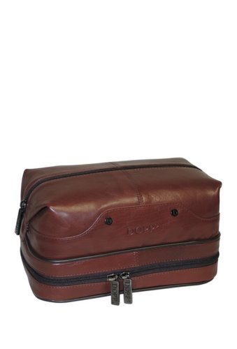 Accesorii femei buxton veneto leather travel kit brown