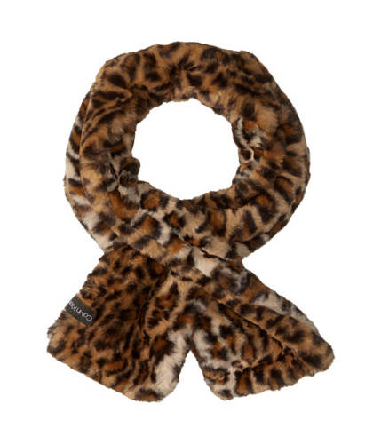 Accesorii femei calvin klein faux fur pull thru scarf leopard