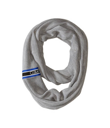 Accesorii femei calvin klein racer stripe infinity scarf heather mid grey