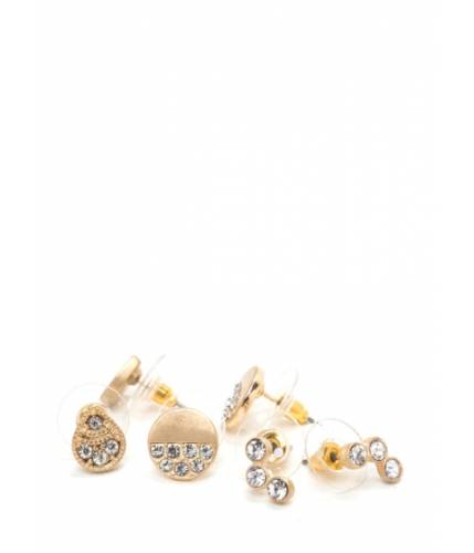 Accesorii femei cheapchic modern bling shiny earring set gold