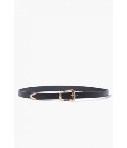 Accesorii femei forever21 faux leather belt blackgold