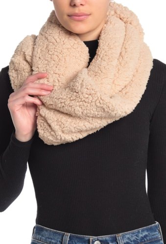 Accesorii femei free people cloud nine fleece infinity scarf taupe