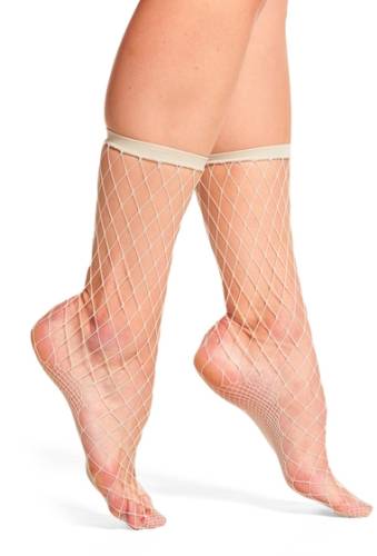 Accesorii femei free people sugar sugar fishnet socks nude