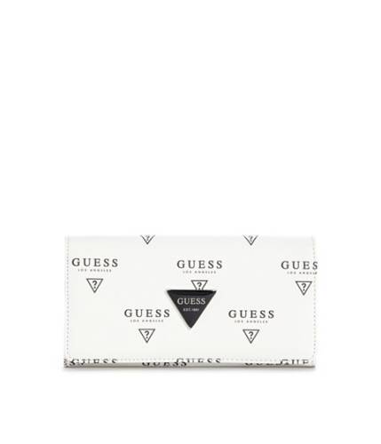 Accesorii femei guess abree printed wallet blossom
