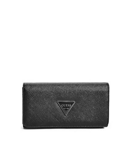 Accesorii femei guess abree slim wallet black