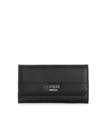 Accesorii femei guess dazzling slim wallet black