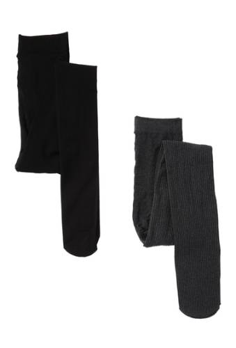 Accesorii femei josie by natori solid control tights - pack of 2 gray heatherblack