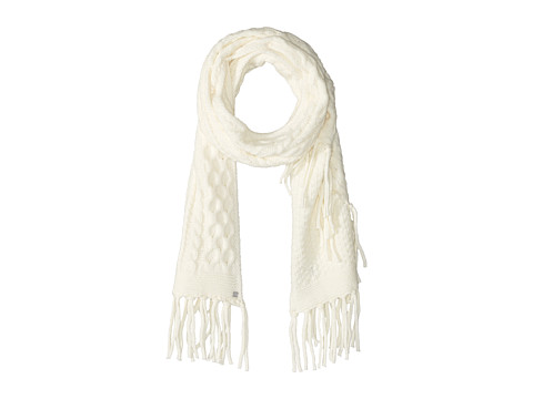 Accesorii femei lauren ralph lauren cable scarf with fringe cream