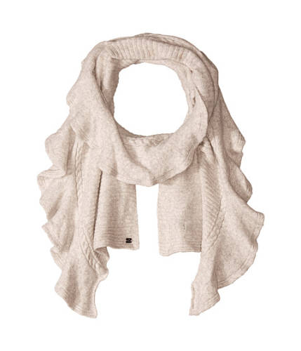 Accesorii femei lauren ralph lauren garter stitch ruffle scarf light grey