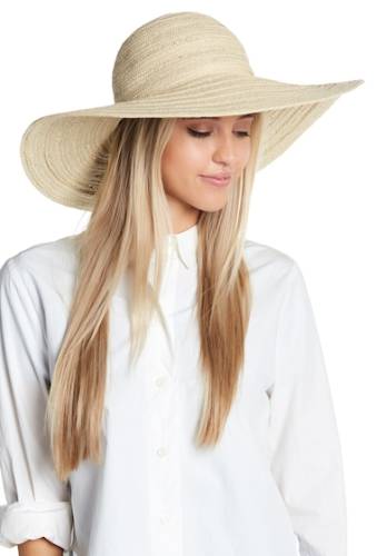 Accesorii femei melrose and market embroidered wide floppy hat natural bride squad