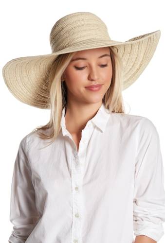 Accesorii femei melrose and market embroidered wide floppy hat natural hello beaches