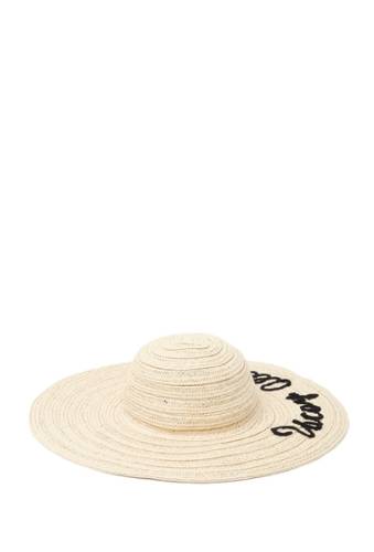Accesorii femei melrose and market embroidered wide floppy hat natural vacay all day