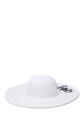Accesorii femei melrose and market embroidered wide floppy hat white wifey