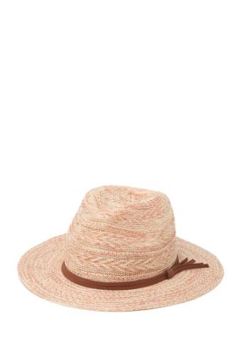 Accesorii femei melrose and market knit melange panama hat blush combo