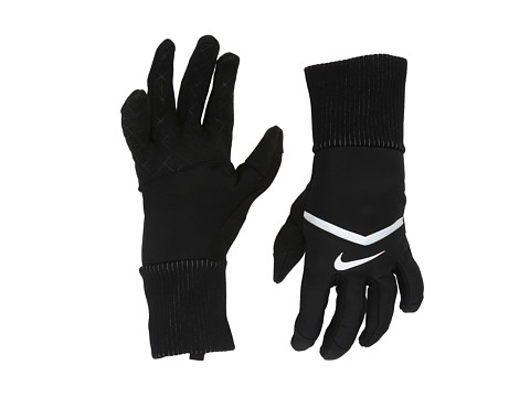 Accesorii femei nike shield running gloves blacksilver
