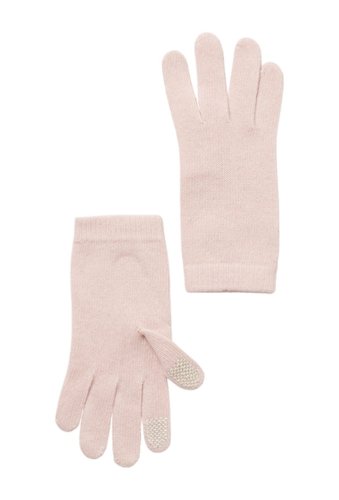 Accesorii femei portolano tech cashmere knit gloves powder pink