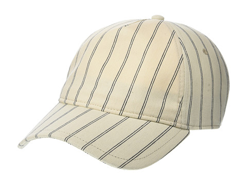 Accesorii femei rag bone marilyn baseball cap ivory stripe