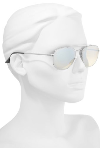 Accesorii femei ray-ban marshal 54mm aviator sunglasses silver mirror
