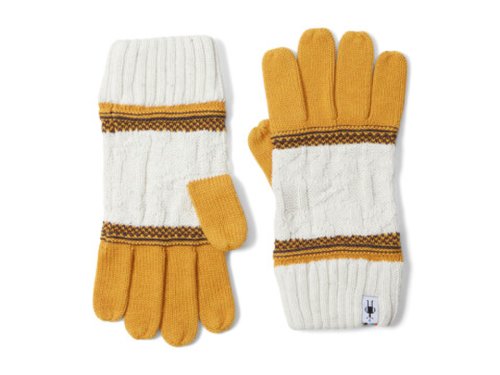 Accesorii femei smartwool popcorn cable gloves honey gold heather