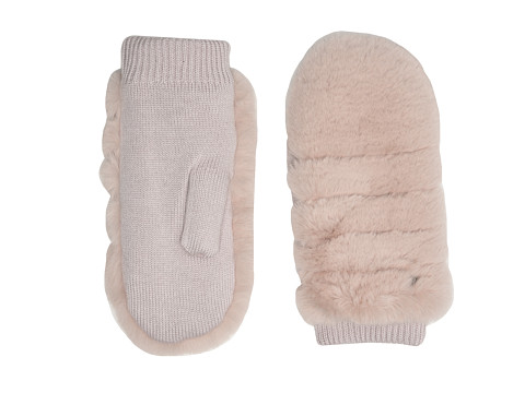Accesorii femei ugg all over faux fur mitten with sherpa lining pink crystal