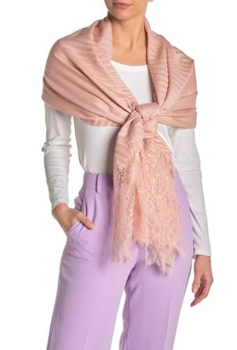 Accesorii femei valentino floral lace wool blend plisse shawl color