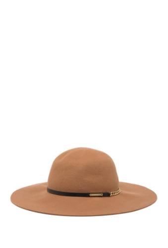 Accesorii femei vince camuto chain band wool floppy hat camel