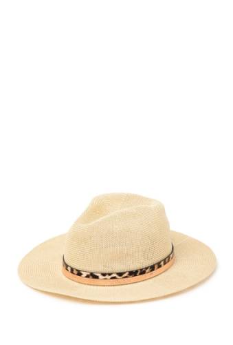 Accesorii femei vince camuto mix media band panama hat natural