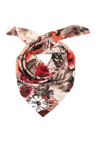 Accesorii femei vince camuto mixed media square scarf canyon