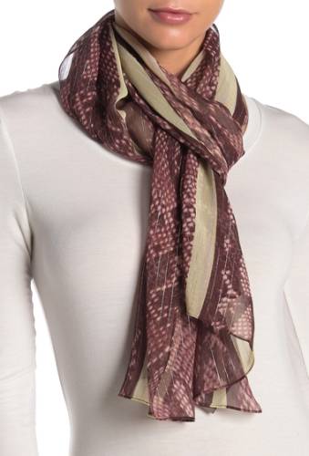 Accesorii femei vince camuto python print stripe sheer scarf rosewood
