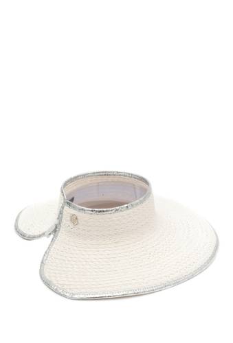 Accesorii femei vince camuto straw roll up visor white