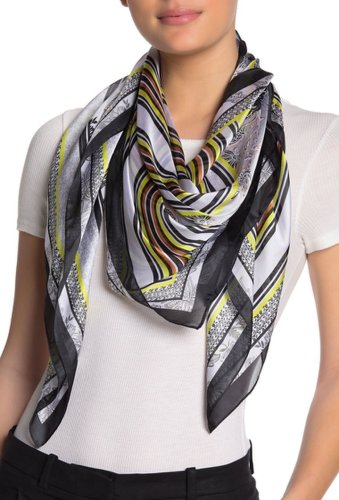 Accesorii femei vince camuto stripe patch print scarf grey