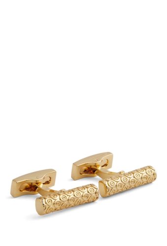Bijuterii barbati hart schaffner marx gold plated embossed bar cuff links gold