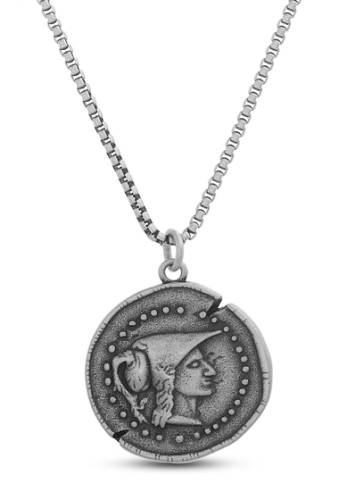 Bijuterii barbati reinforcements stainless steel coin design necklace silver