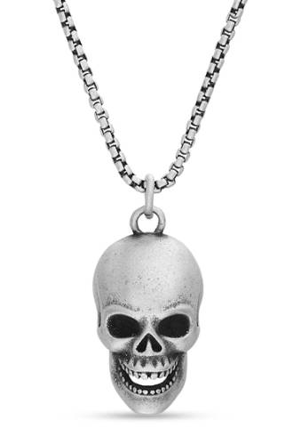 Bijuterii barbati reinforcements stainless steel skull design necklace silver