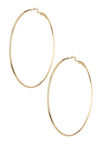 Bijuterii femei 14th union basic 71mm hoop earrings gold