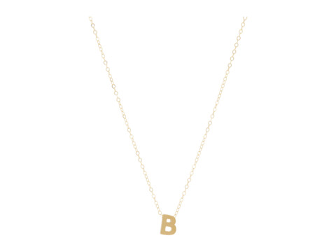 Bijuterii femei able letter charm necklace b gold-filledvermeil
